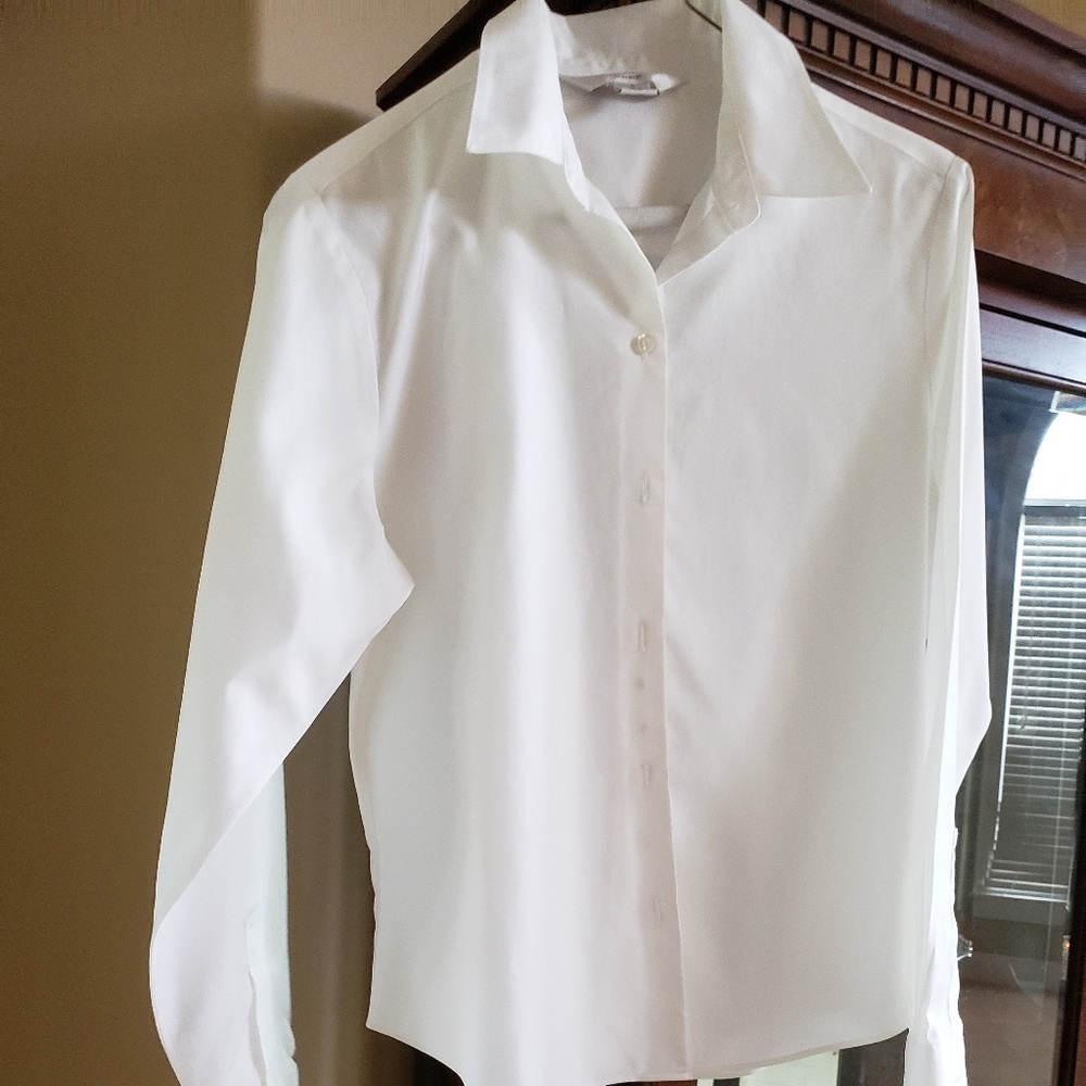 White button down